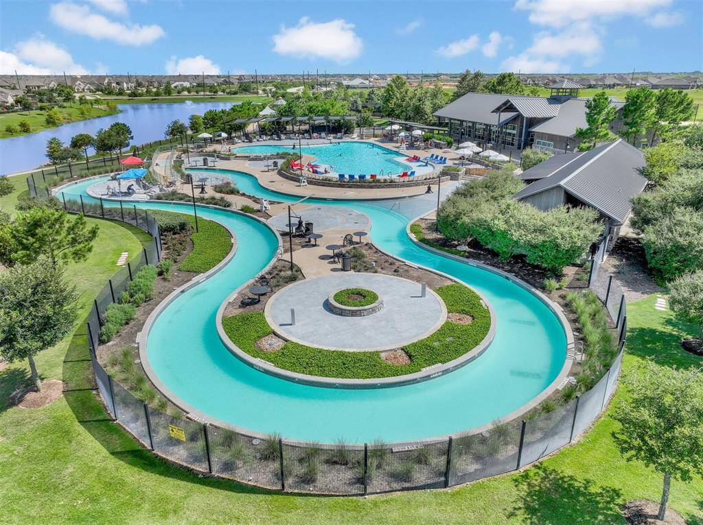 Lazy river connected to a resort pool, tubes included!