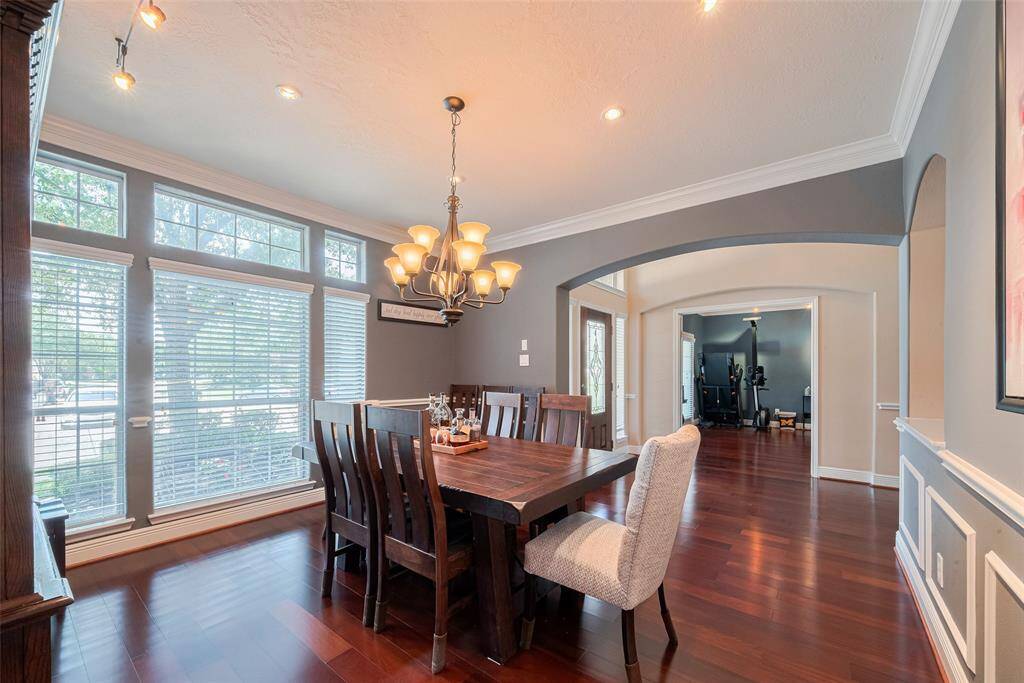 Formal Dining with recessed lighting and fixture upgrades