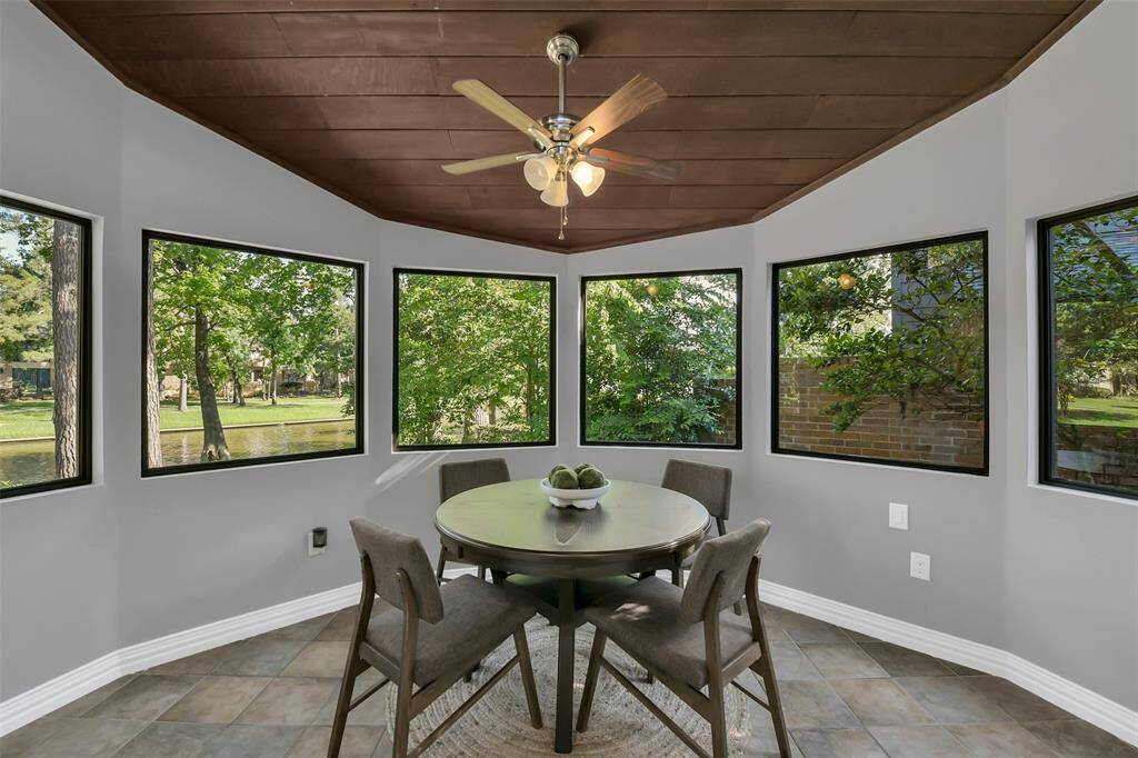 Breakfast Room surrounded by a wall a windows - very relaxing