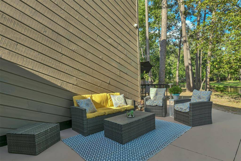 Lots of room to entertain and relax on your very private patio overlooking the lake and golf course view