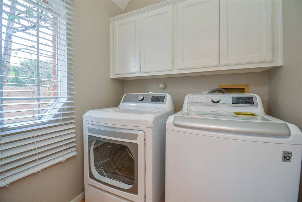 Recently installed LG washer and dryer.