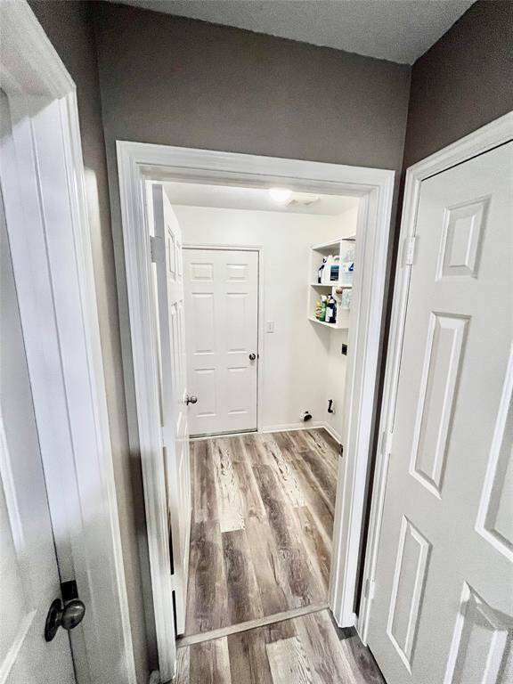 Laundry with gas and electric hookups
