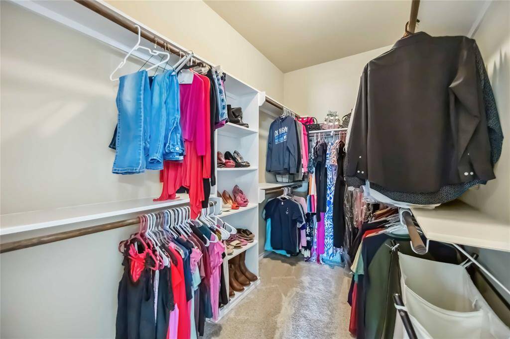 Enormous closet space.