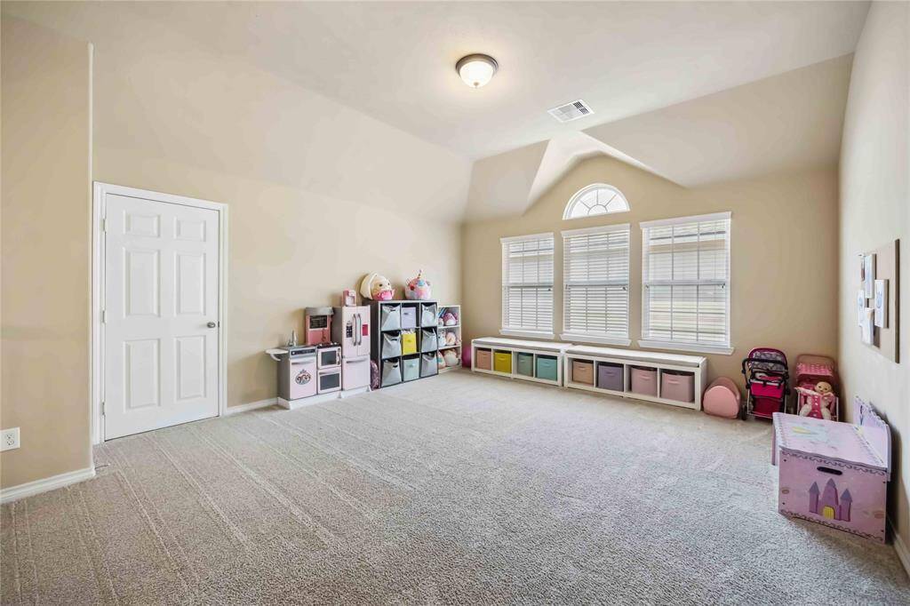 Oversized upstairs secondary living space.