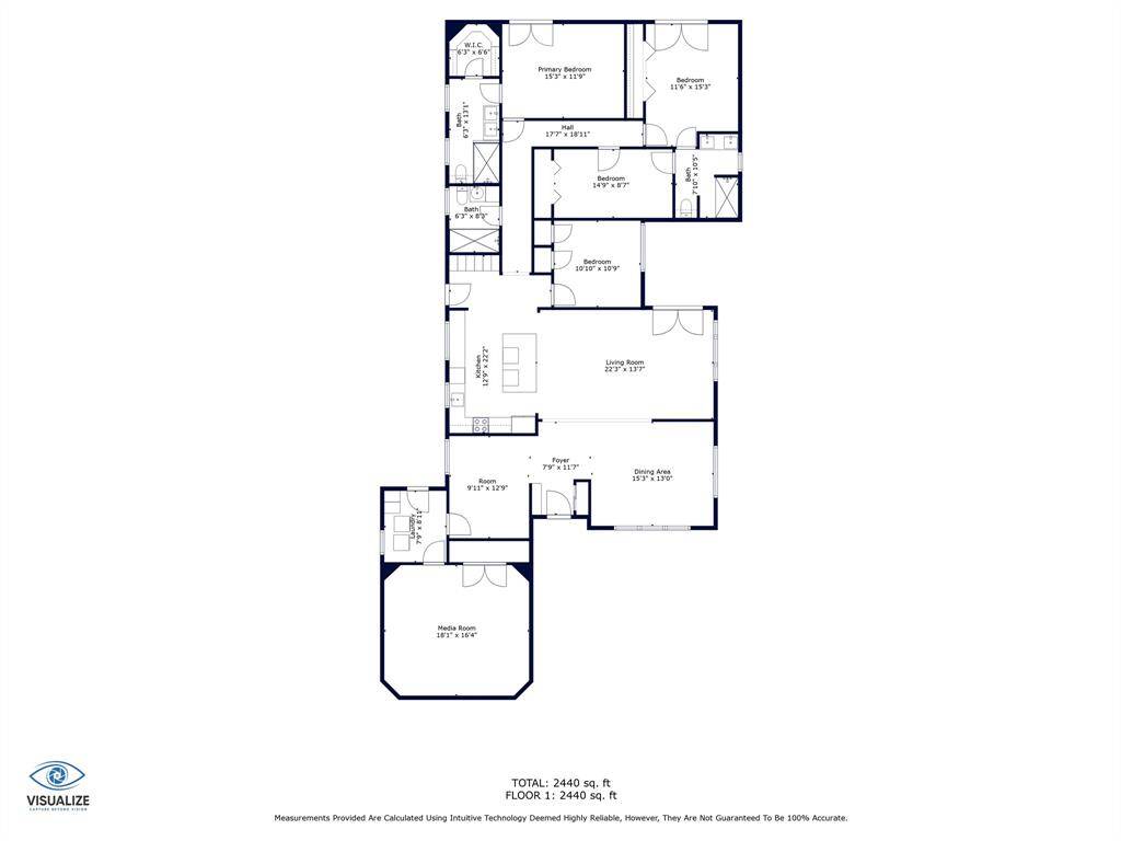 Floor plan of the home.