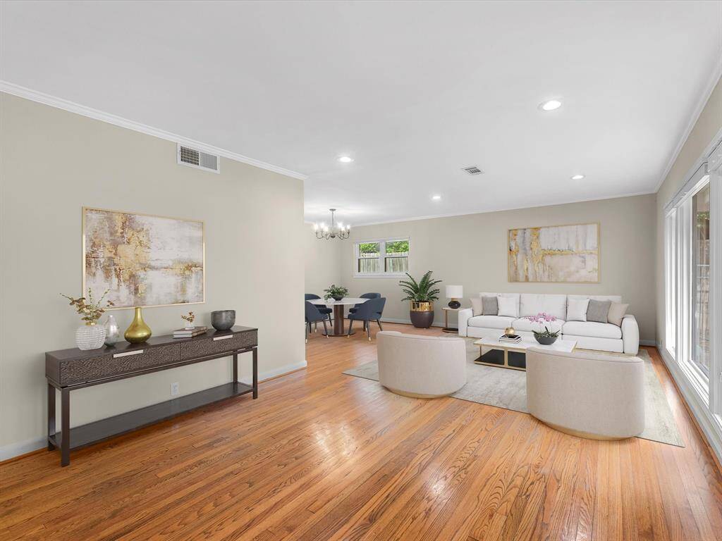 Welcome to your formal living and dining area as you step inside. Virtually Staged