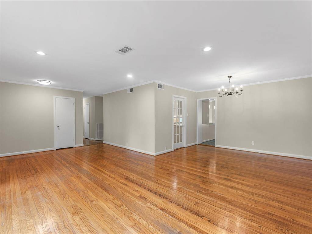 Spacious dining area seamlessly connected to the formal living.