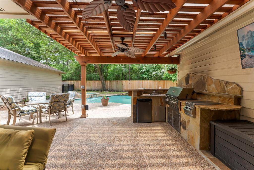 This area is perfect for hosting parties or just relaxing in the evenings and weekends!
