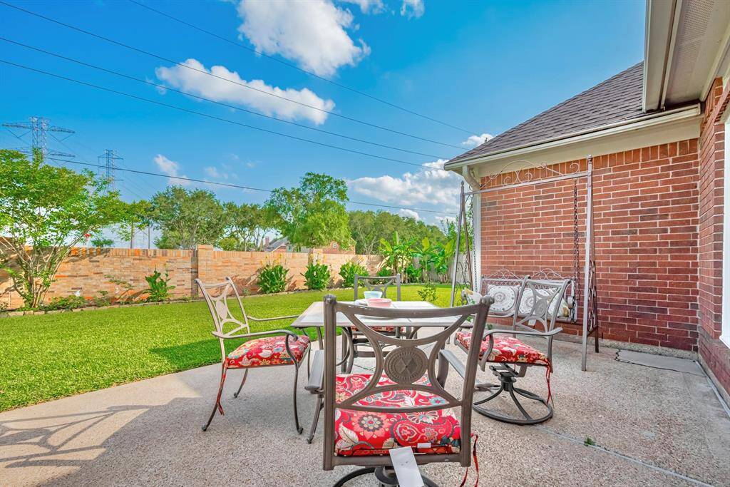 Another view of the large backyard