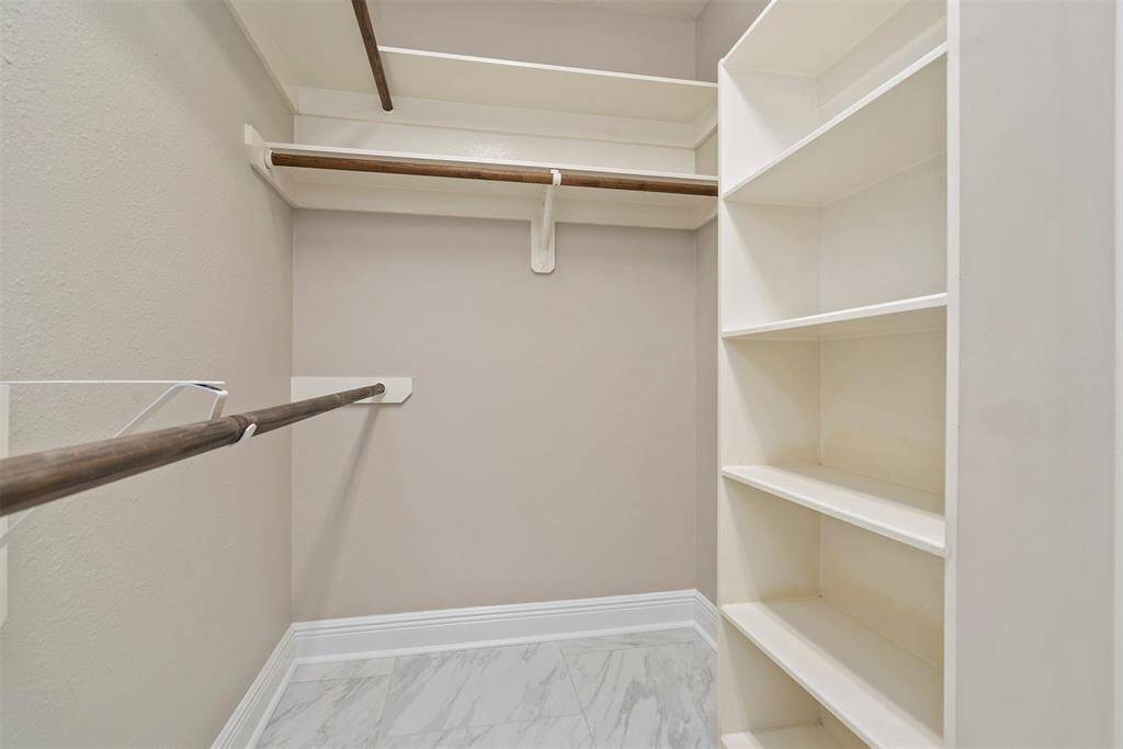 Master closet with built-in storage!
