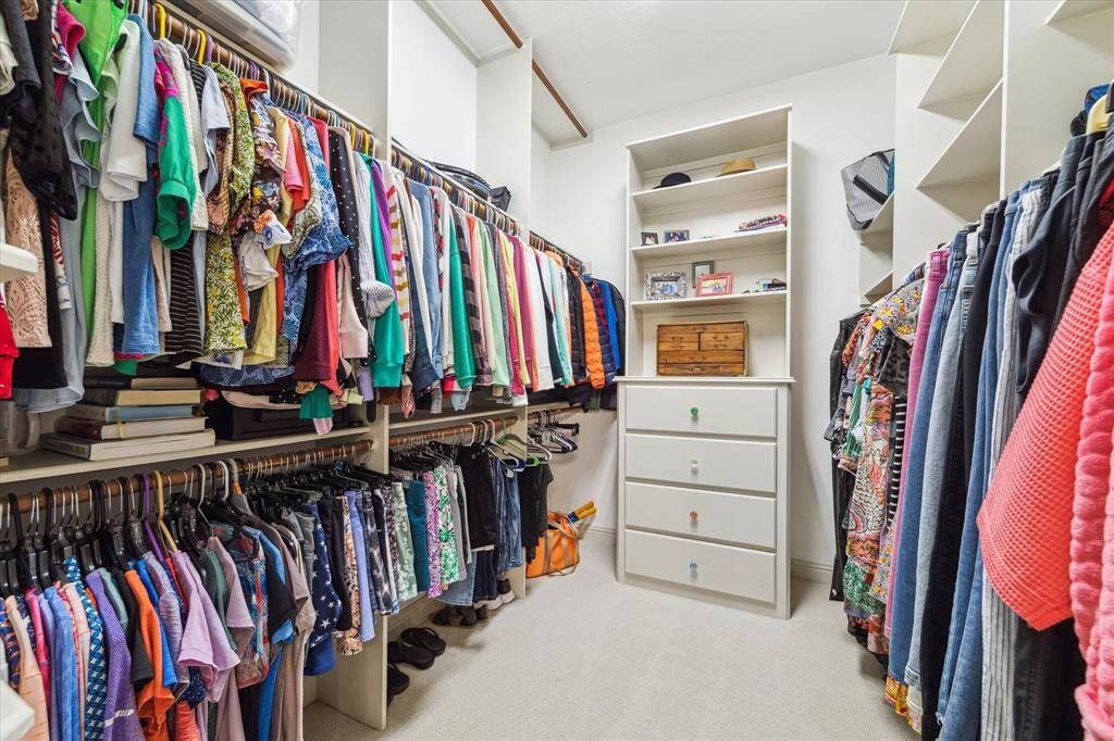 The second walk in closet. No need to argue over hanging space.