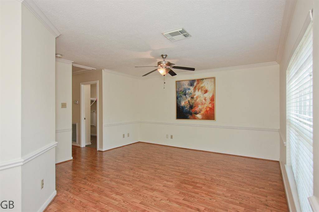 Enjoy games and entertainment in this upstairs den.