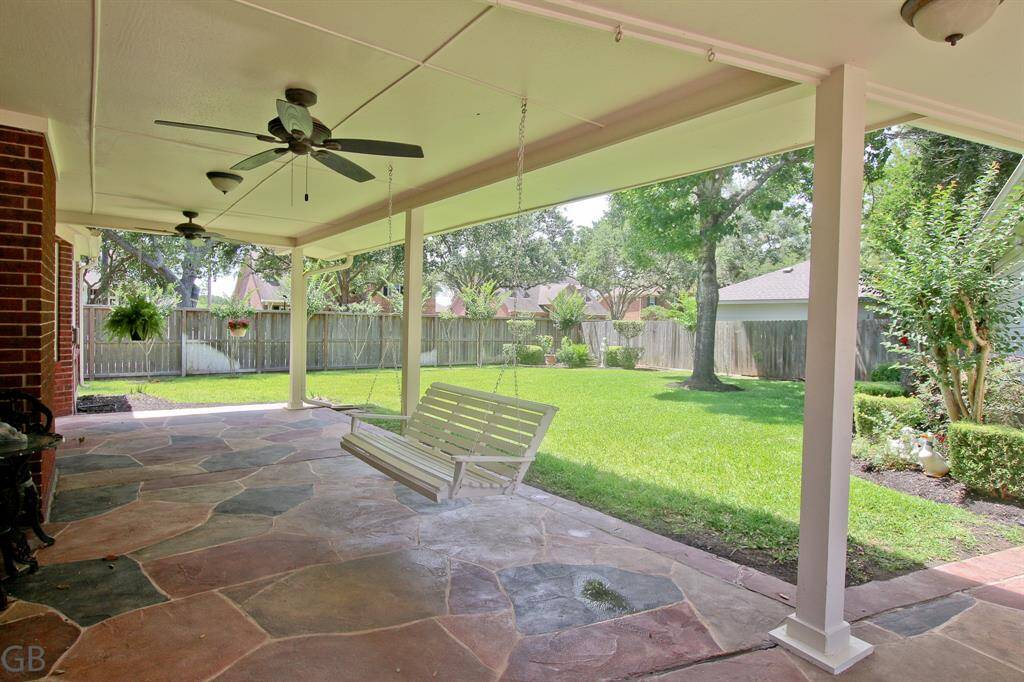 Relax in this backyard get away.