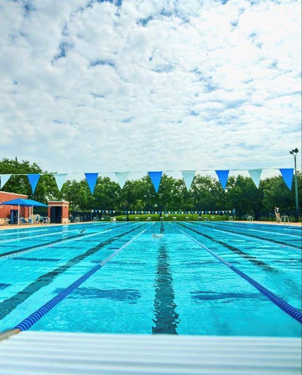 First Colony Aquatic Center Olympic-size pool.