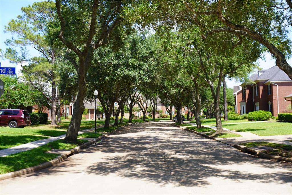 Tree-lined streets throughout subdivision.