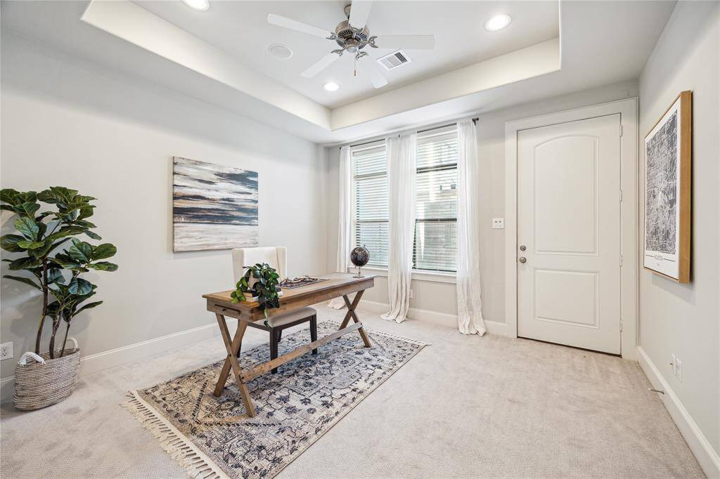 BEDROOM TWO.   Located on the first floor with access to the outdoor patio.