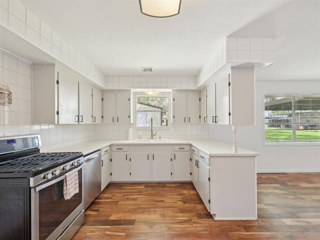 The counters are Corian, so durable!