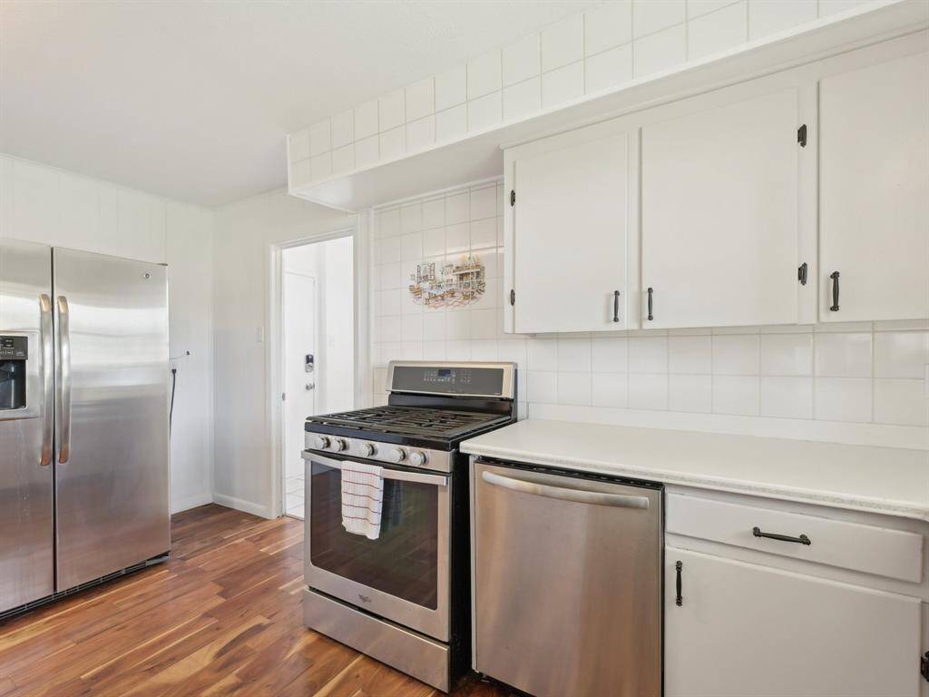The dishwasher is also newer.