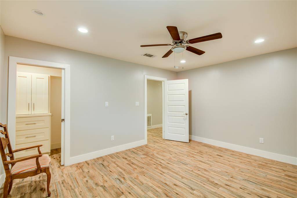 Pocket door & built ins for the closet