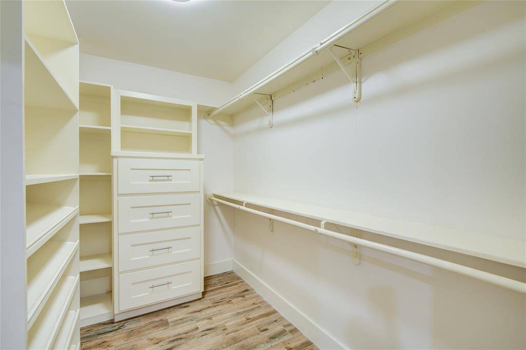 One of the two closets in the primary