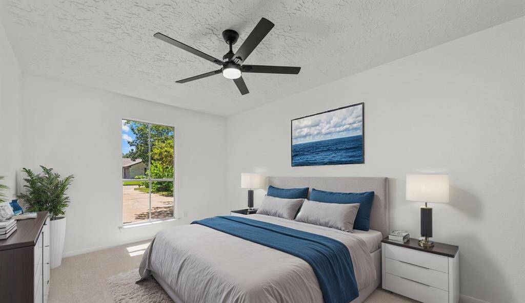 Virtual staged bedroom