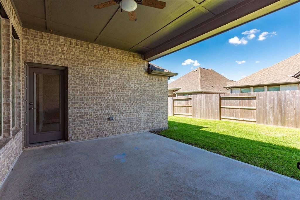 Another view of the large back patio area.