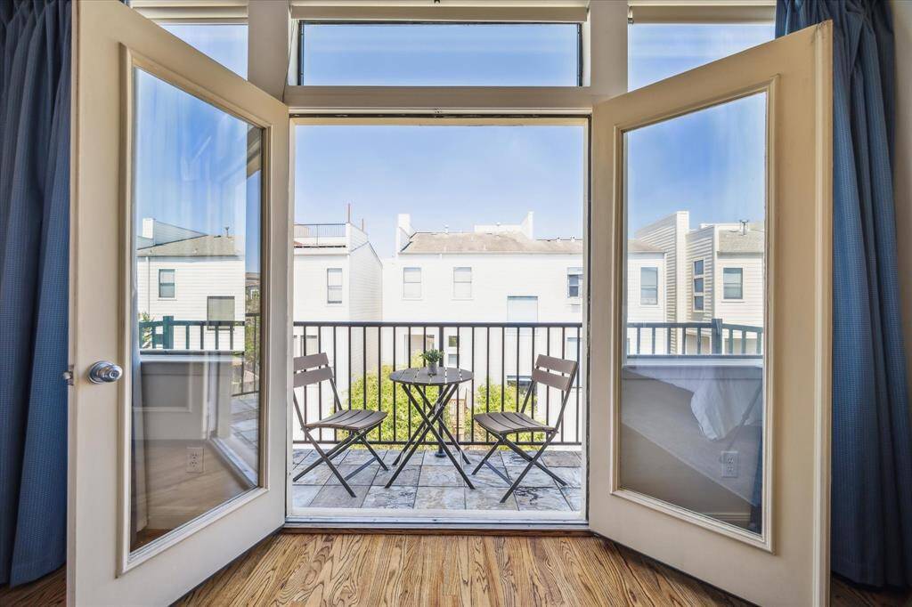Imagine morning coffee right outside on your private balcony off of the primary bedroom!