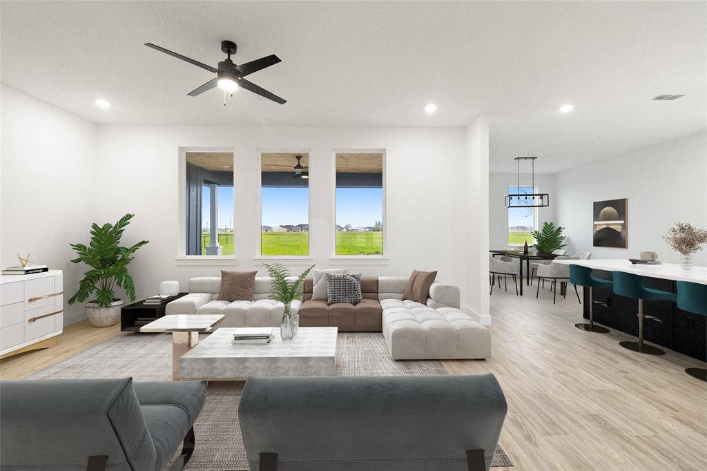 Living room(virtually staged)