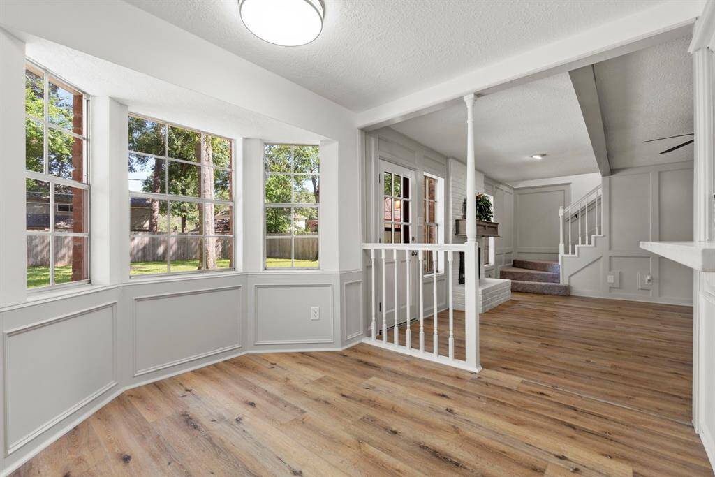 Another look at the breakfast room. So many windows letting in that natural light! The LVP floors flow seamlessly!