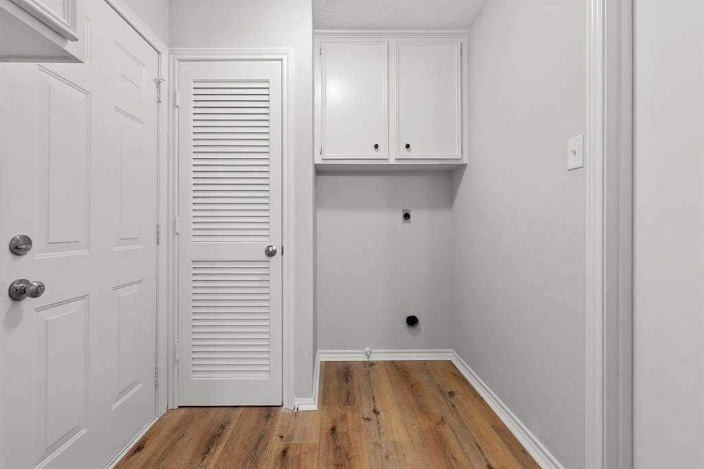 Another look at the laundry room. That shuttered door is where the water heater is kept.