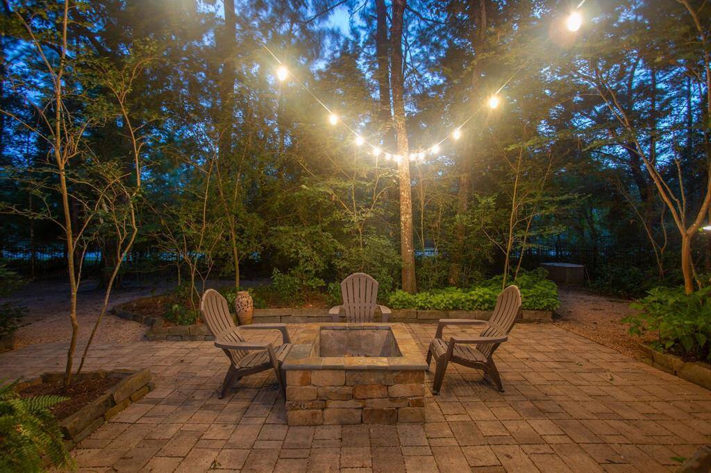 How about a campfire...this firepit is the perfect place for roasting marshmallows and a cup of hot chocolate! Another escape...the joys of camping in your own backyard!