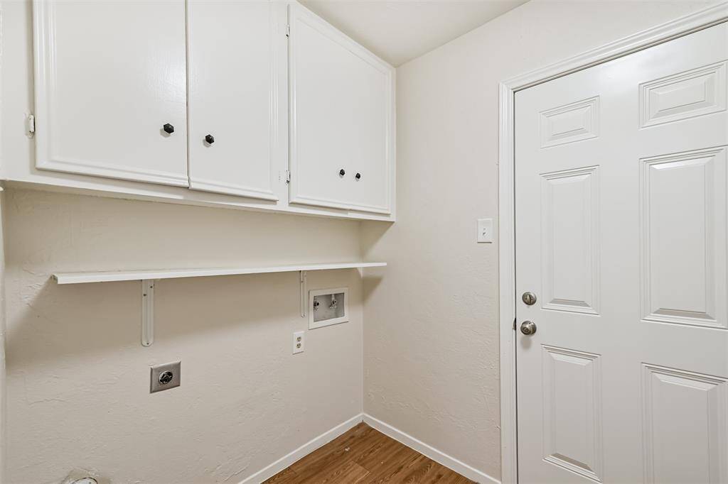 Large laundry room inside house