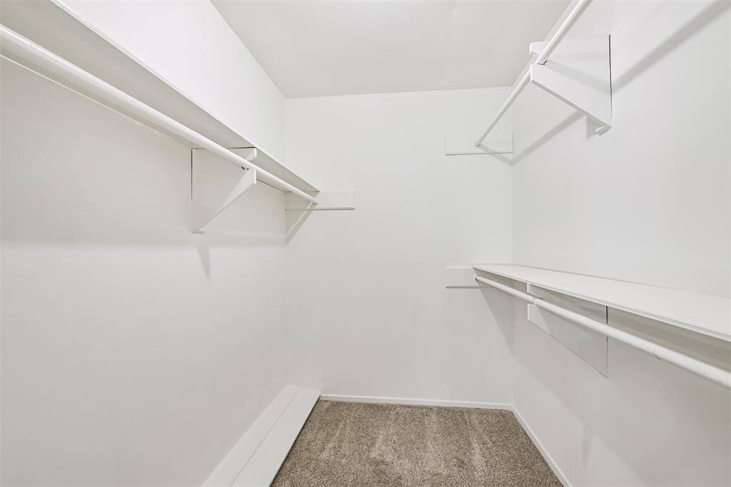 Primary bedroom has huge walk in closet!
