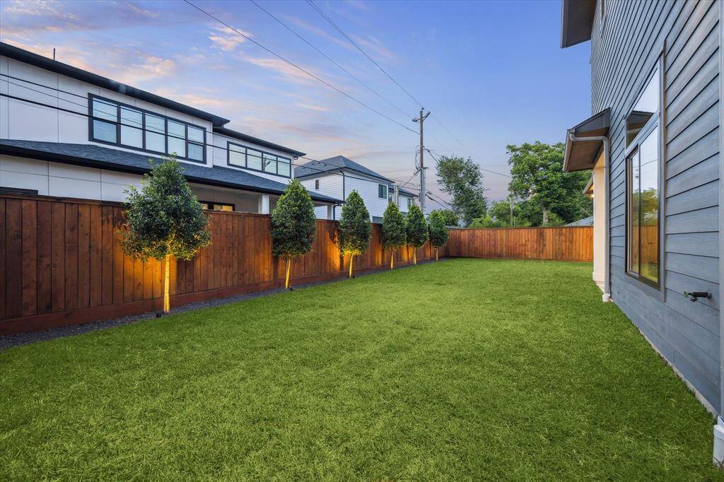 Another view of the backyard