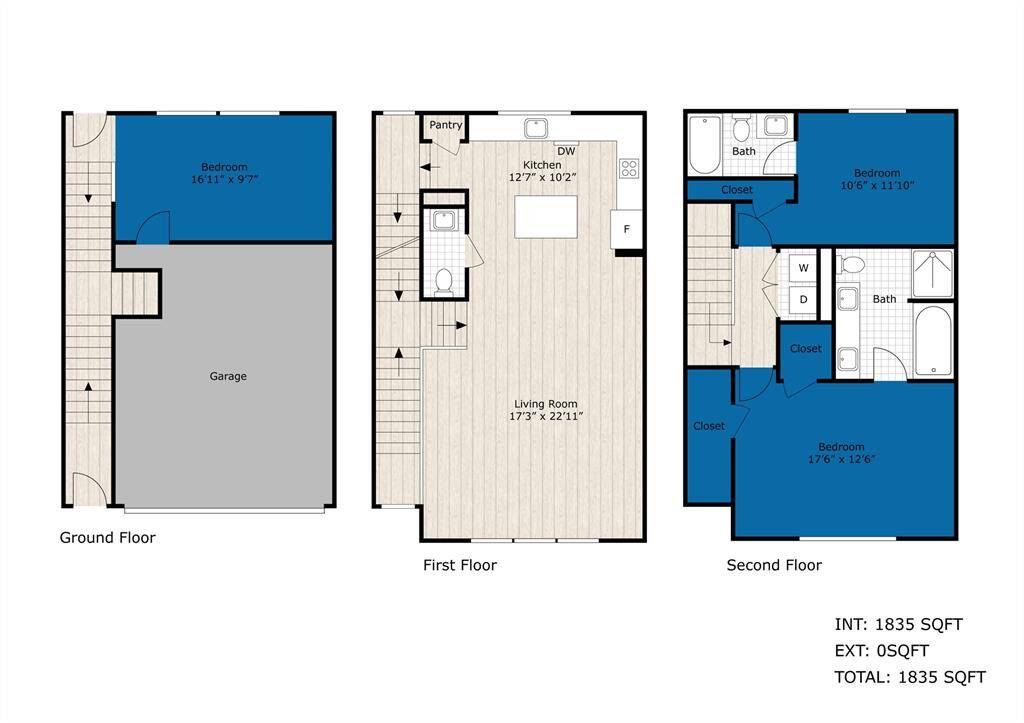 This floor plan should by no means represent the actual measurements of the property. If you are concerned about the measurements, you should independently verify them.