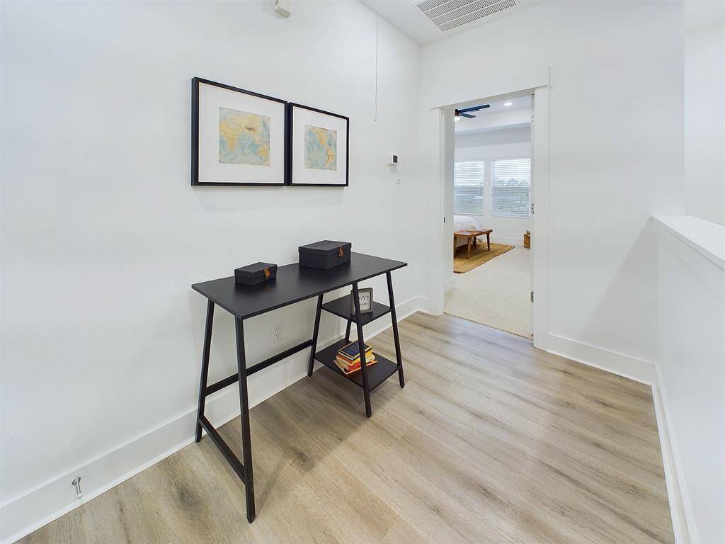 POV: walking into primary bedroom.