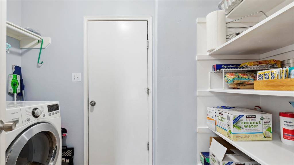 Indoor laundry room.