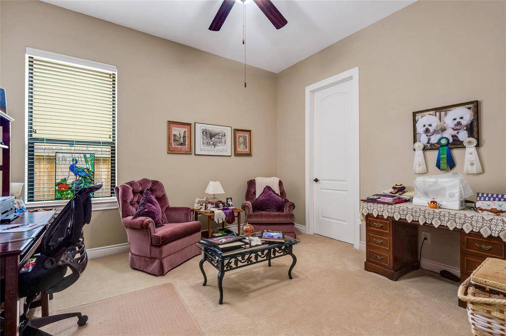 The third first floor bedroom could serve  for an second office or swing room