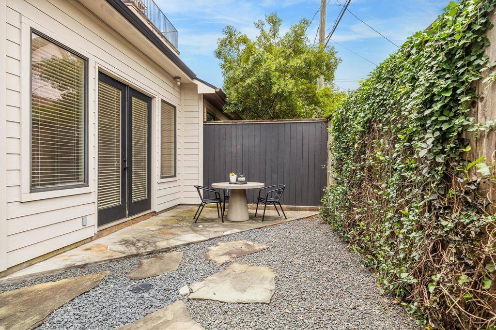 Private patio located off the primary bedroom.