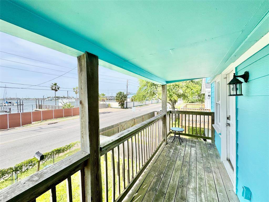 Porch Off Primary Bedroom w/ View of Offatt's Bayou