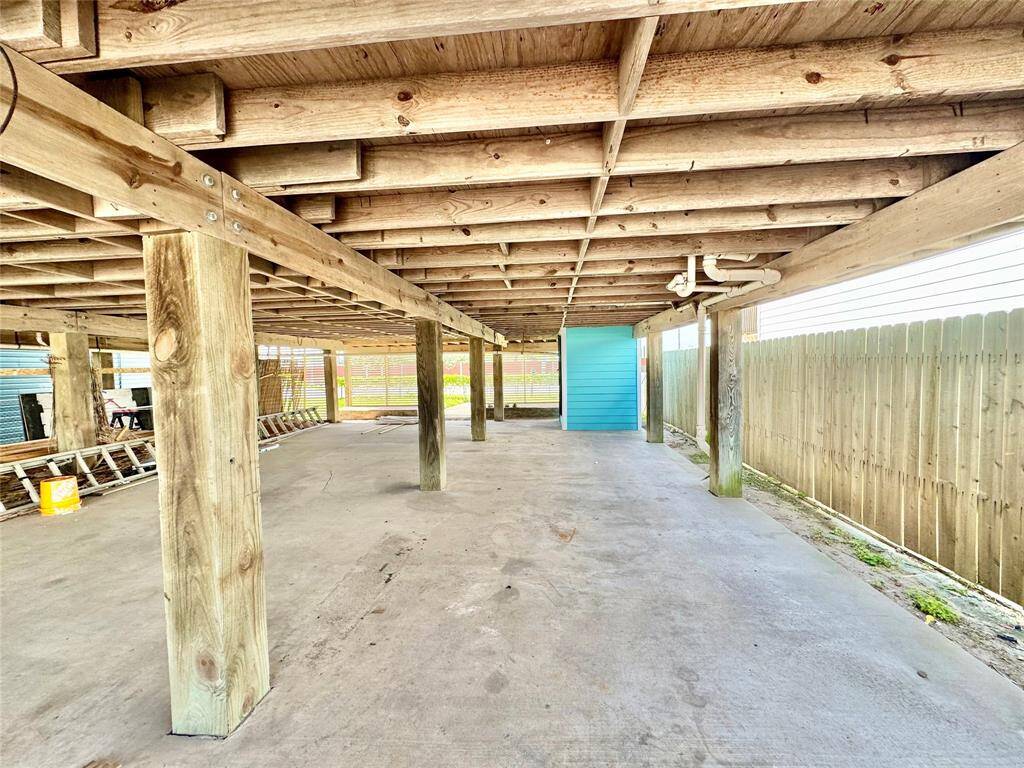 Covered Parking/Patio Area Underneath Home