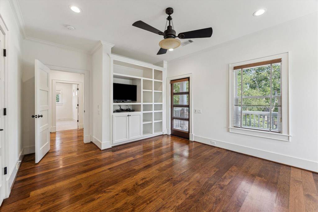 The luxurious primary bath includes a spa-sized shower, soaking tub, and dual vanities for added convenience.