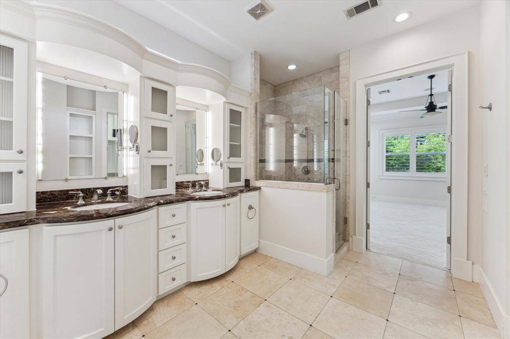 Large primary bathroom