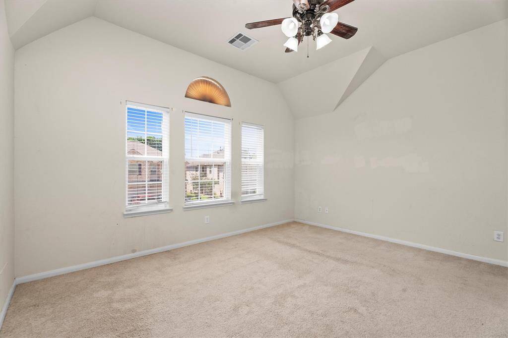 Primary Bedroom is on the 2nd floor.  Very spacious!