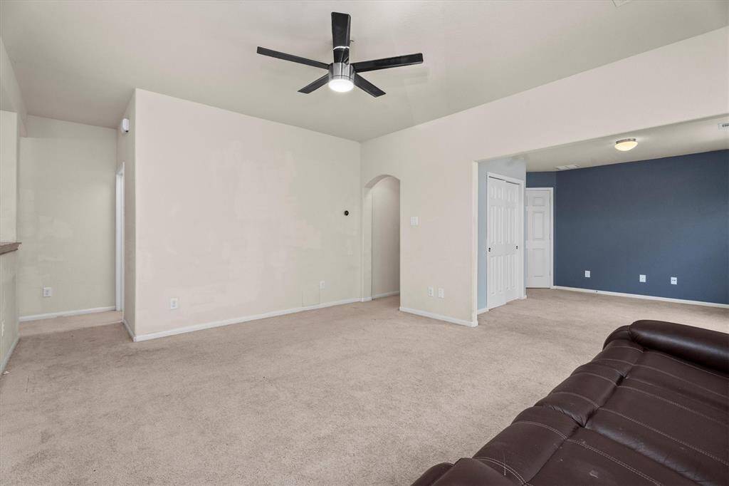 There is a flex space that opens from the game room!  It could be an office, home gym, media room, craft room, etc