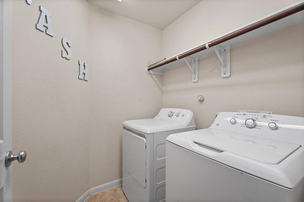 Laundry Room is conveniently located on the second floor!