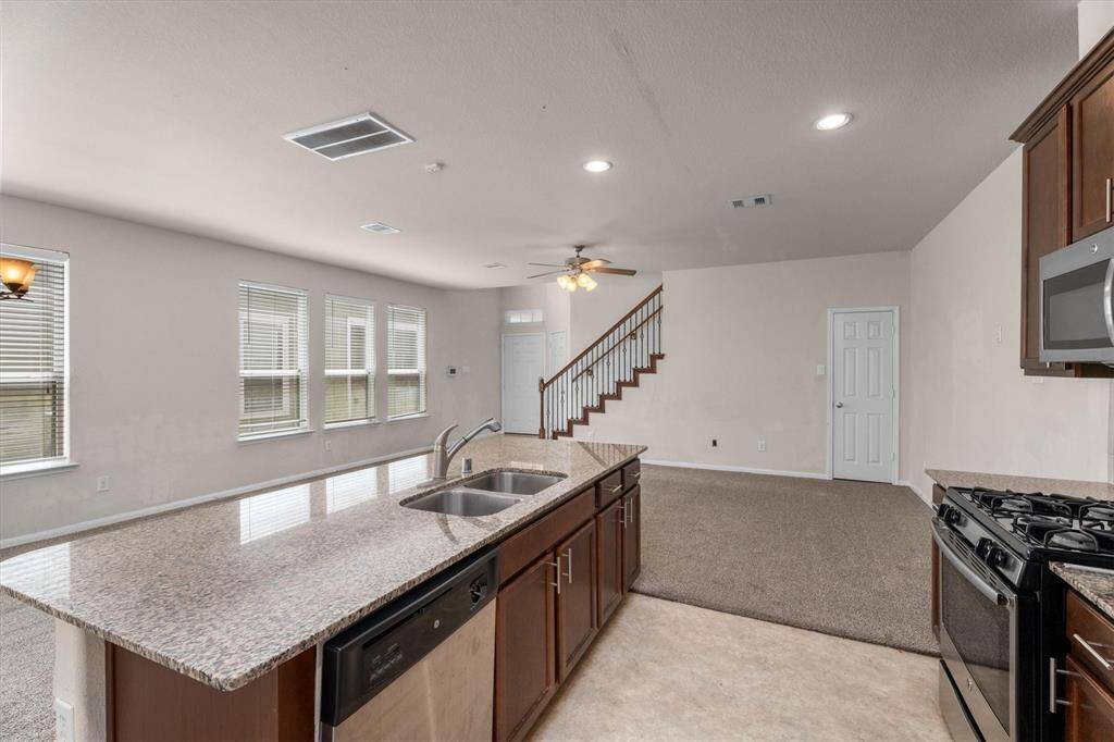 Open concept living - kitchen, living and dining room!