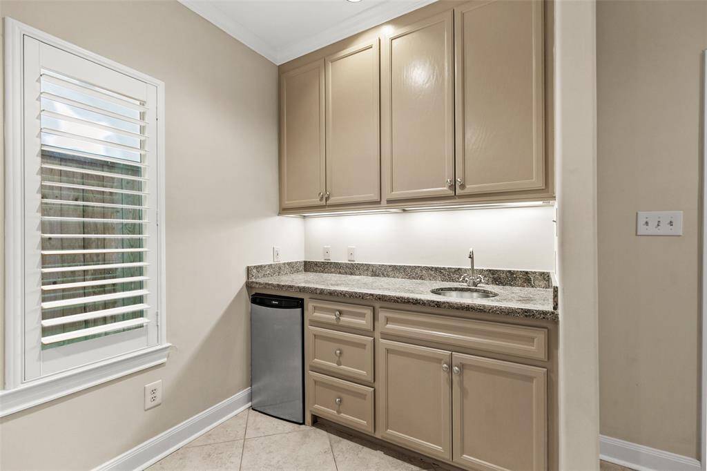 Den and wet bar