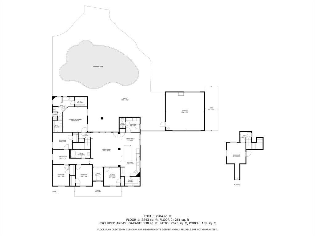 Drawing per CubiCasa - please verify dimensions.