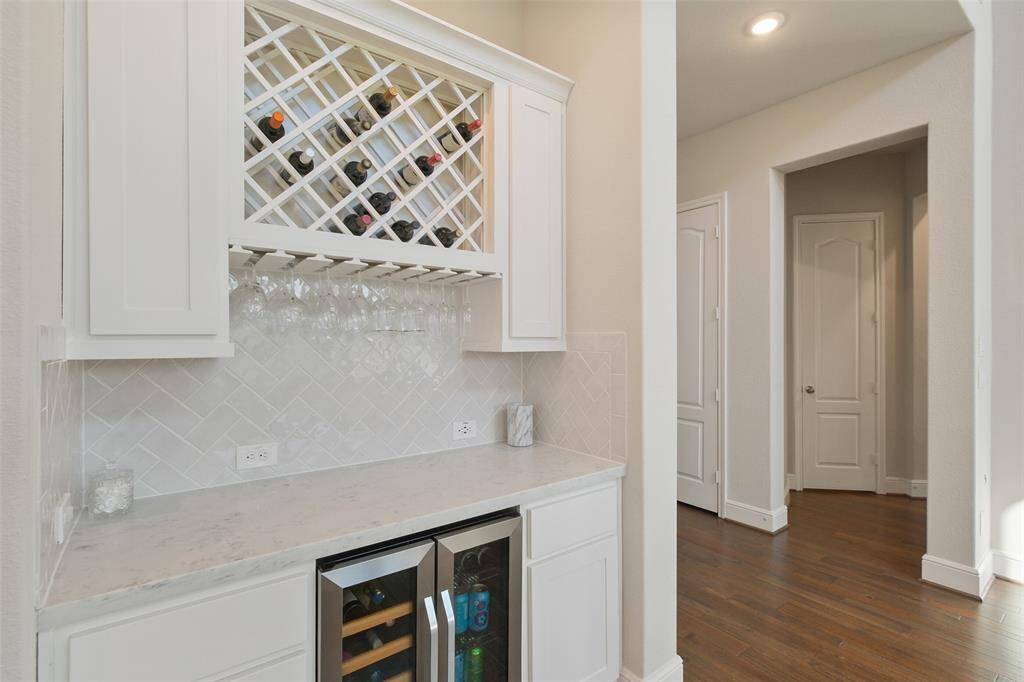 Built in Wine rack and wine fridge included!